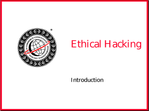 Ethical Hacking